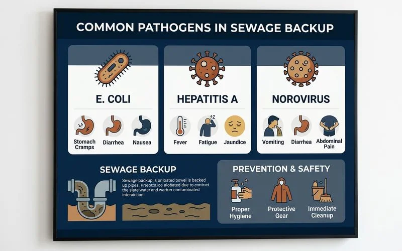 Common sewage pathogens chart