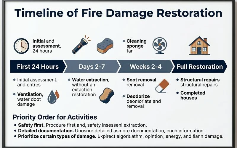 Fire damage restoration timeline