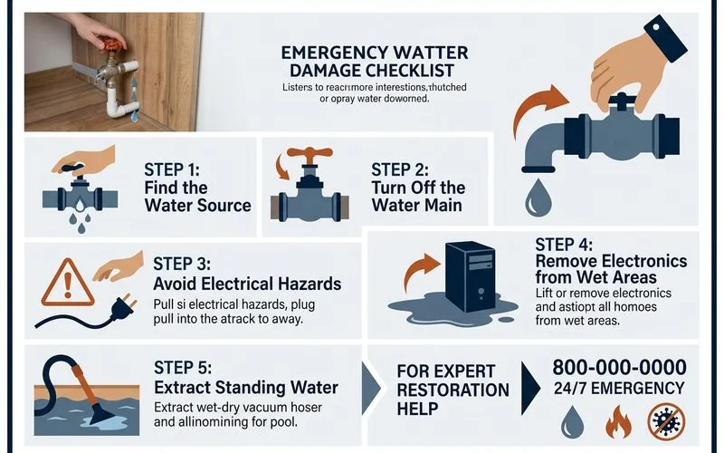 Emergency water damage checklist