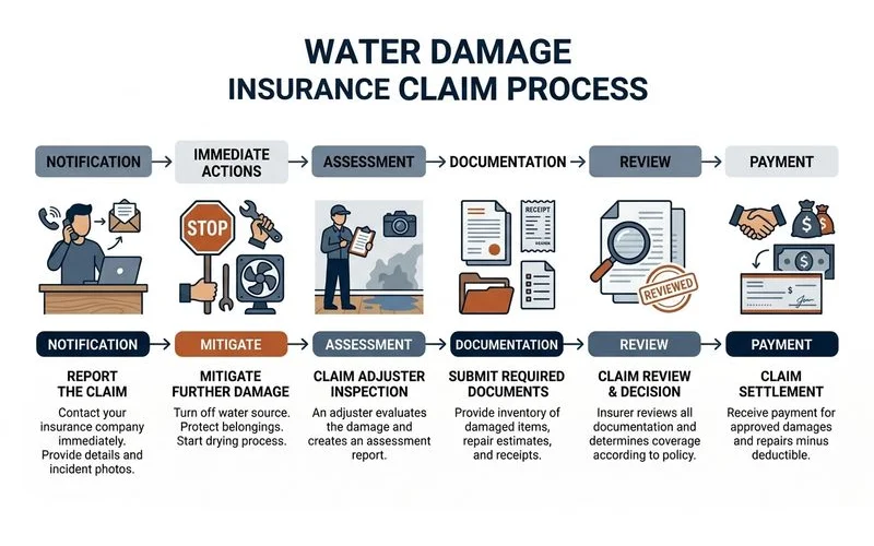 Claim process flow chart