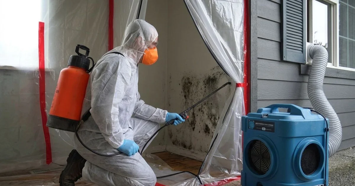 AMRT specialist performing IICRC S520 mold remediation