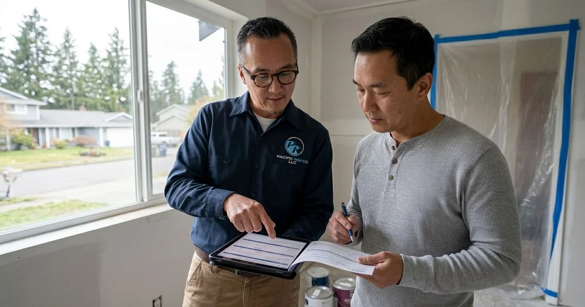 Insurance claim process documentation