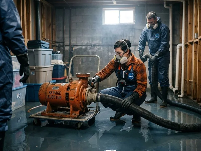 Sewage Cleanup work sample